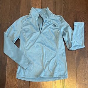 The North Face Light Blue Half-Zip Top